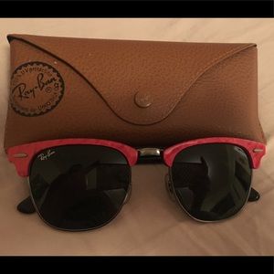 Clubmaster Red Ray Bans